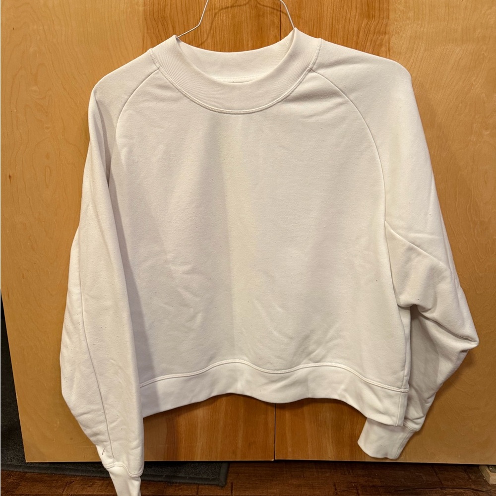 Athleta Classic White Sweatshirt